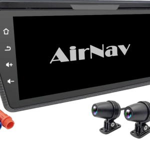 AirNav 6.86" Motorcycle Media Screen Carplay Android Auto Dual Recording